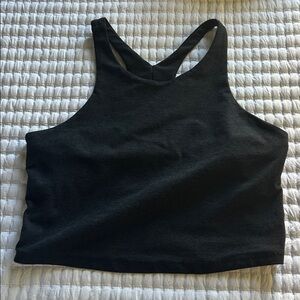 Beyond Yoga Charcoal Crop tank Top